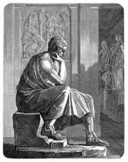 Images Dated 28th May 2017: Aristotle (384 BC - 322 BC), Greek philosopher