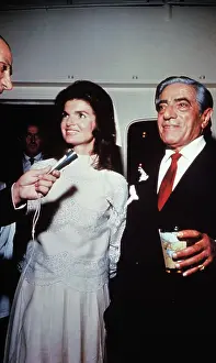 Aristotle and Jacqueline Onassis at Their Reception