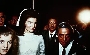Aristotle Onassis and Jacqueline Onassis in Wedding Attire