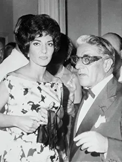 Aristotle Onassis and Maria Callas at Party