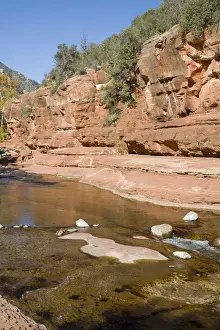 arizona, beauty in nature, color image, creek, day, eroded, landscape, oak creek