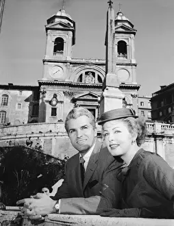 Arlene Dahl and Fernando Lamas in Rome