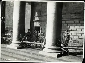 1920s Style Prints: Armed Guards At Bank Of Ireland