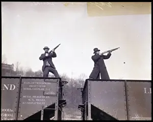 New Jersey Prints: Armed Men at Edgewood Mine Strike