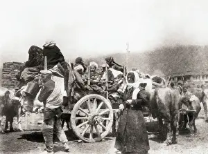 Refugee Prints: Armenian Refugees Fleeing Turks