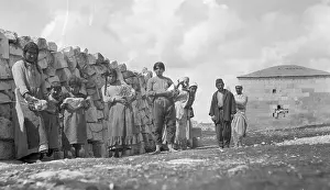 Military Defense Prints: Armenian Women Build Defense Barricade