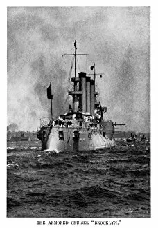 Images Dated 28th September 2018: Armored Cruiser USS Brooklyn