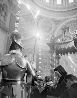 Halberd Prints: Armored Swiss Guard at Canonization