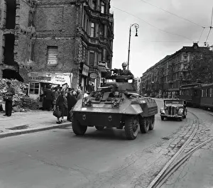 Huty32806 Prints: Armoured Patrol In Berlin