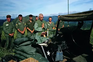 Army Chaplain Conducting Religious Service