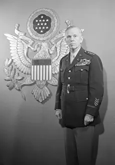 Army Chief of Staff George C. Marshall Posing in Uniform