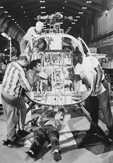 Assembling Prints: Army Helicopter on Assembly Line