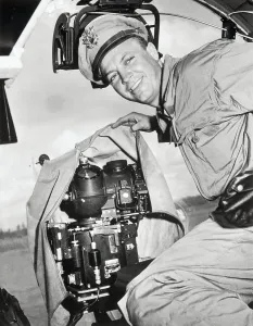 Orlando Prints: Army Officer Displays Norden Device