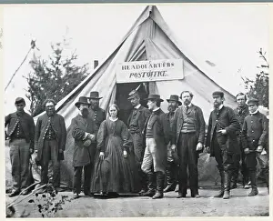 Virginia Prints: Army Post Office Workers Posing at Early Site