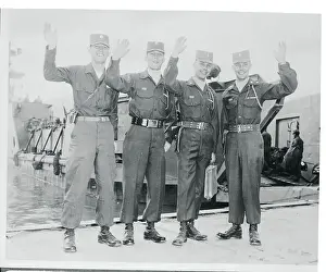 Army Soldiers Waving
