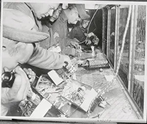 Army Technicians Repairing Radios