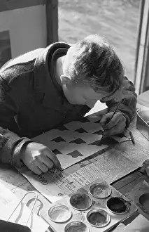 Paint Brush Prints: Army Training School