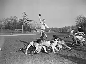 Arnold Herber Grabbing the Ball