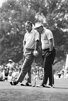 Harrison Prints: Arnold Palmer and Jack Nicklaus Playing Golf