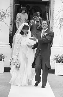 Groom Prints: Arnold Schwarzenegger and Maria Shriver at Their Wedding