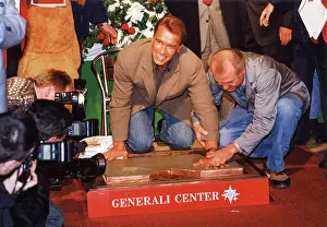 Politicians Prints: Arnold Schwarzenegger in Vienna 1994