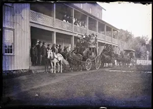 Stagecoach Prints: Arrival Of Coaches At Hotel