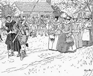 Colony Prints: Arrival Of First Women In Jamestown