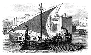 Craftsperson Prints: Arrival of Phoenician merchants in a port