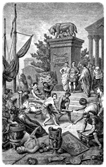 Images Dated 19th July 2017: Arrival of stolen Greek art in ancient Rome