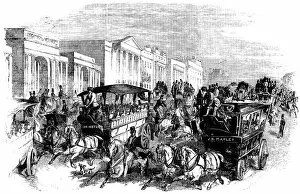 Images Dated 4th April 2009: Arriving for Shilling Day, The Great Exhibition (Illustrated London News)