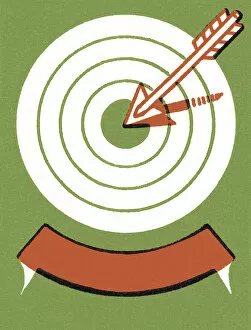 Aiming Gallery: Arrow Hitting the Bullseye
