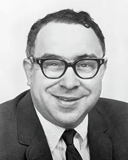 Humorist Prints: Art Buchwald Head Shot Smiling