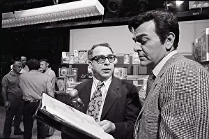Script Prints: Art Buchwald on Set of Mannix