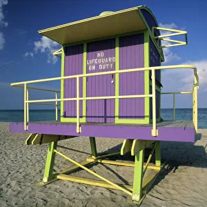 Art Deco Collection: Art Deco Lifeguard Station, South Beach, Miami, FL