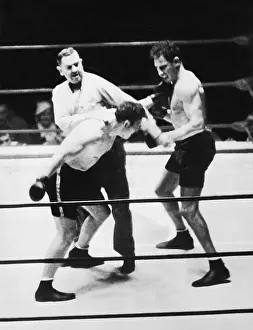 Art Lasky in Boxing Match Against Kingfish Levinsky