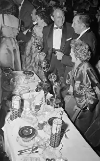 Emmy Award Ceremonies Prints: Art Linkletter and Walt Disney Comparing Emmy Awards