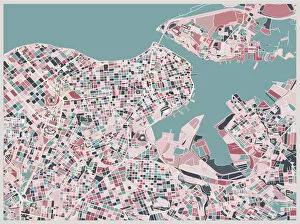 Images Dated 11th July 2018: art map of Havana city
