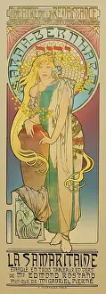 Onthewall Stampa Artistica Art Nouveau Poster Di Alphonse Mucha – La Samaritaine, 40x30 Cm, Carta Premium
