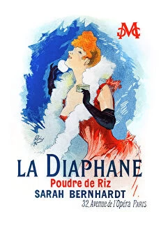 Art Nouveau Collection: Art nouveau billboard woman Sarah Bernhardt 1897