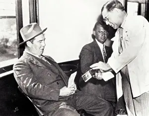 Art Rooney and Swifty Morgan Exchanging Racing Information