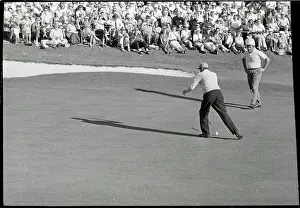 Putting Prints: Art Wall Walking Toward Cup After Putt