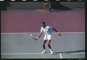 Arthur Ashe Delivering a Forehand