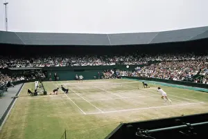 Arthur Ashe And Jimmy Connors At Wimbledon