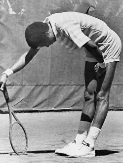 Arthur Ashe Prints: Arthur Ashe After Loss To Zeljko Franulovic