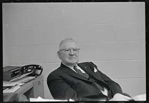 Arthur Fleming Relaxing in Chair