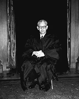 Arthur J Prints: Arthur Goldberg Poses in Judicial Robes
