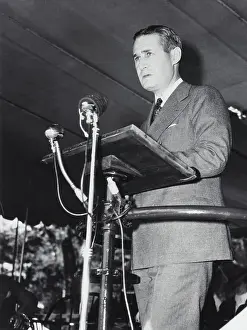 Rhetoric Prints: Arthur Hays Sulzberger Speaking at Podium