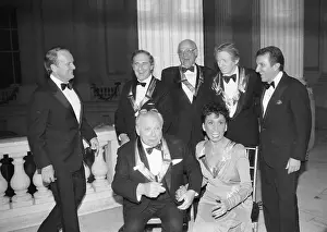 Prints of (Original Caption). Washington: L-R (top) The Enchanting Legacy: Arthur Miller with Danny Kaye and Friends at Kennedy Center Ceremonies