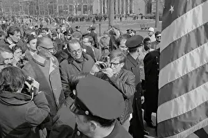 New Haven Prints: Arthur Miller and William Coffin Jr. Leading a Peace March