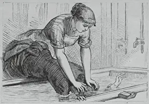 Article and Depiction of Woman Drowning Her Victim
